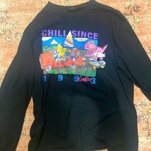 black t-shirt/ size: medium